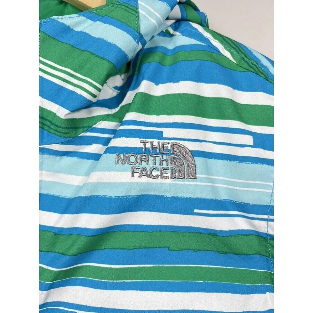 The North Face Jacket Girl Large 14/16 Green Blue Hooded Jacket Parka Winter Ski - Picture 5 of 15